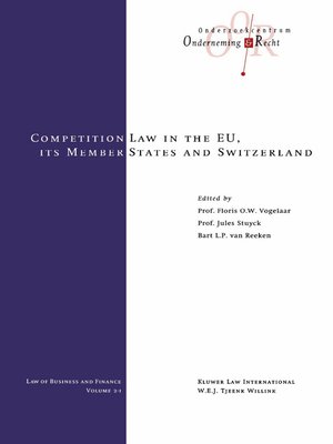 cover image of Competition Law in the EU, Its Member States and Switzerland